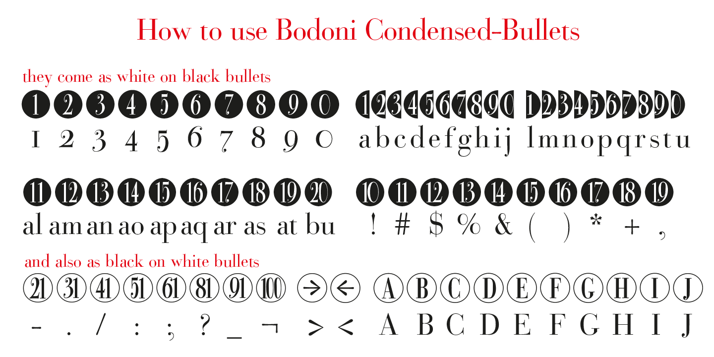 Example font Bullets #10